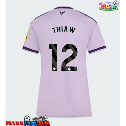 Camiseta Newcastle United Malick Thiaw #12 Tercera Equipación Replica 2026-27 para mujer mangas cortas